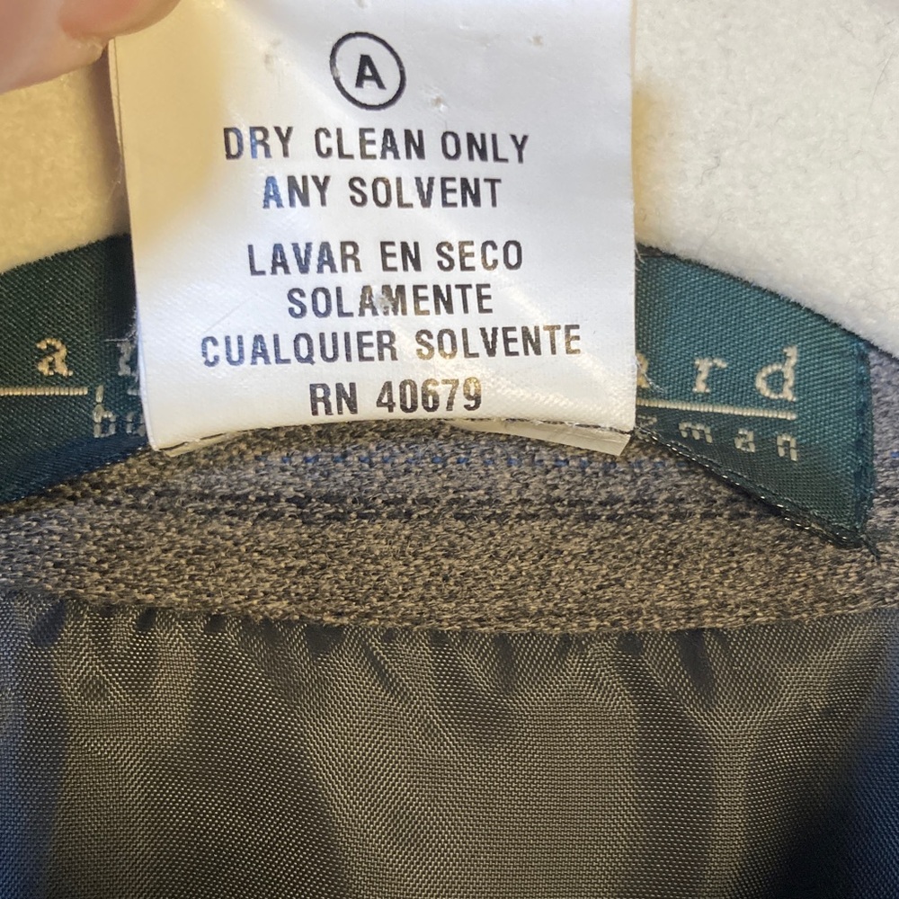 Y2K Harve Benard Wool Cropped Shacket 12 Pinstripe Charcoal Gray Stockholm Style - Picture 3 of 9